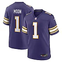 Zennovawear Warren Moon Minnesota Vikings Retired Player Alternate Game Jersey - Purple