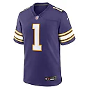 Zennovawear Warren Moon Minnesota Vikings Retired Player Alternate Game Jersey - Purple