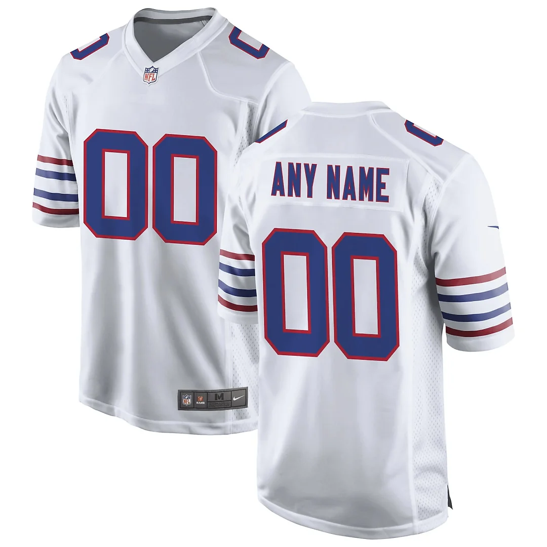 Zennovawear Buffalo Bills Alternate Custom Game Jersey - White