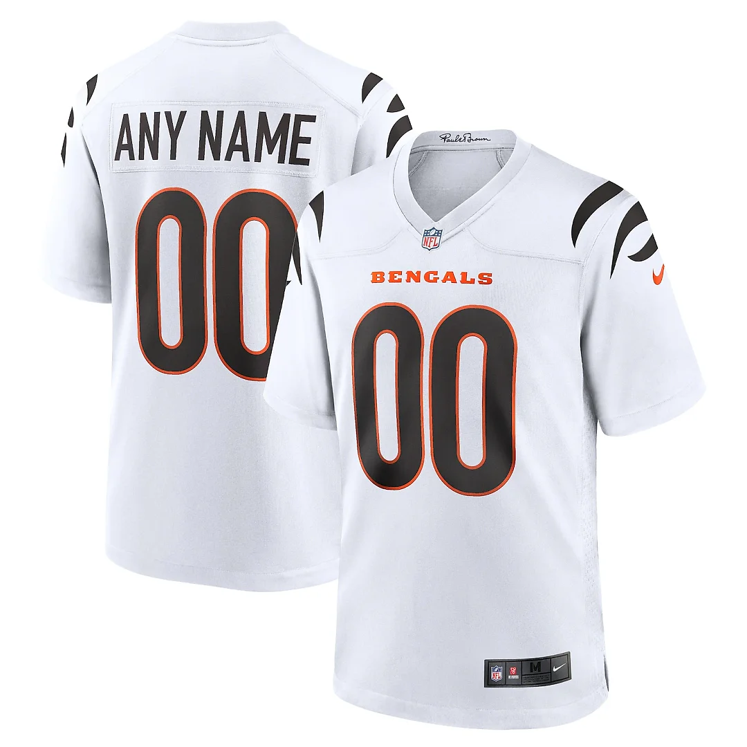 Zennovawear Cincinnati Bengals Game Custom Jersey - White