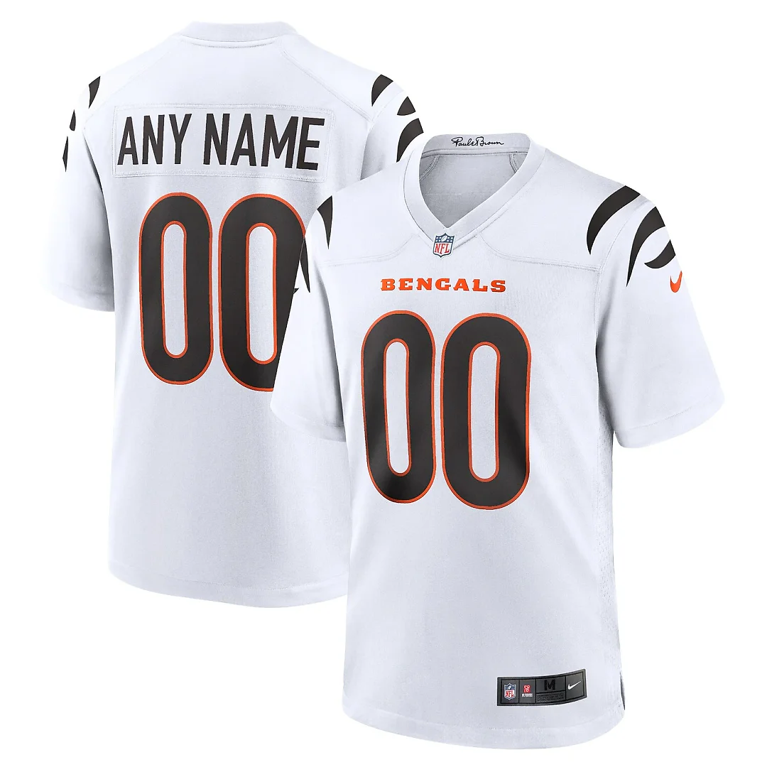 Zennovawear Cincinnati Bengals Game Custom Jersey - White