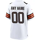 Zennovawear Cleveland Browns Custom Game Jersey - White