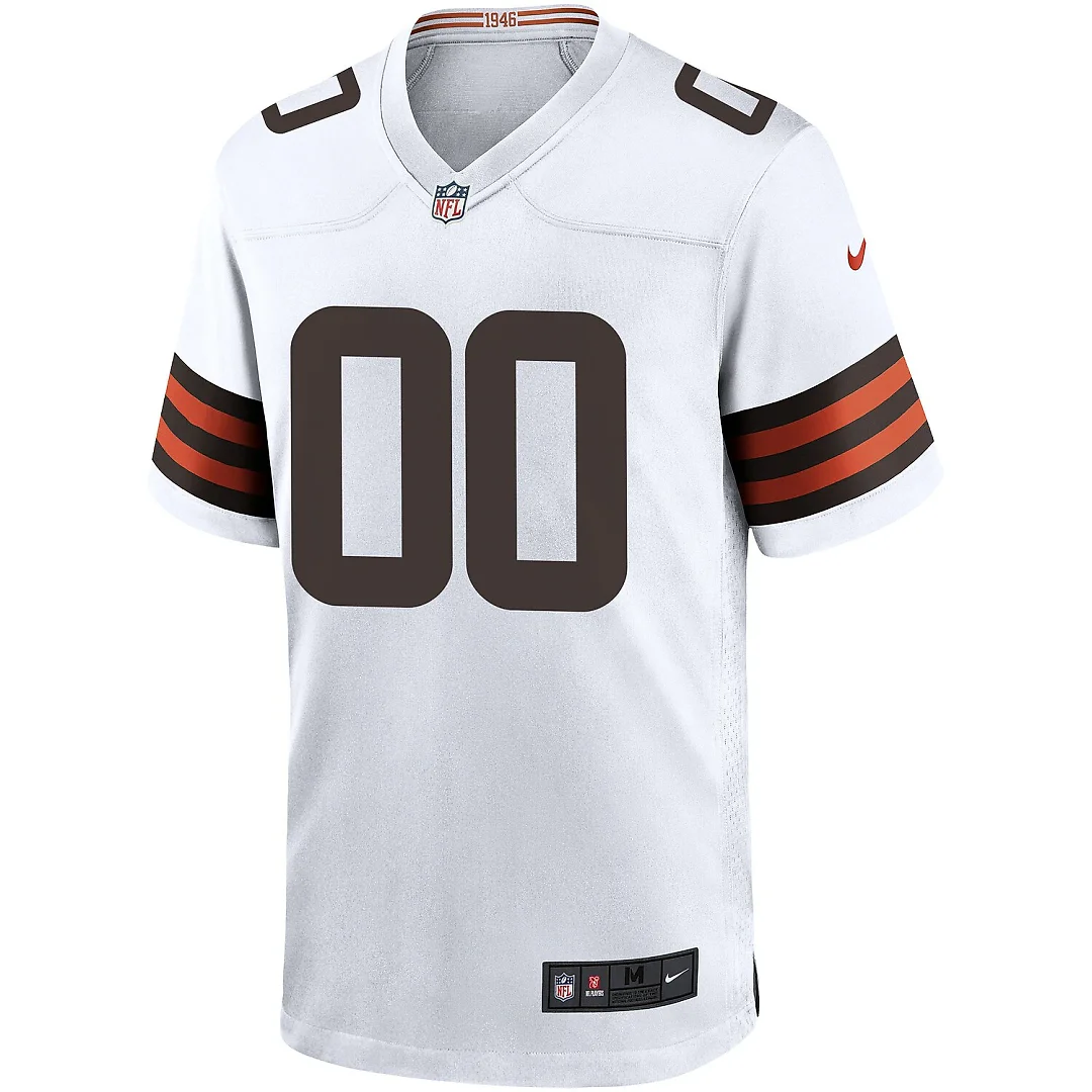 Zennovawear Cleveland Browns Custom Game Jersey - White