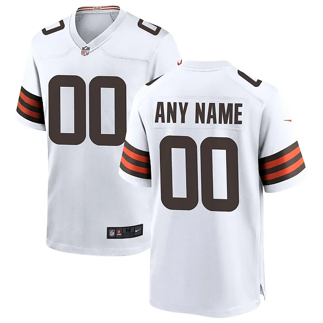 Zennovawear Cleveland Browns Custom Game Jersey - White