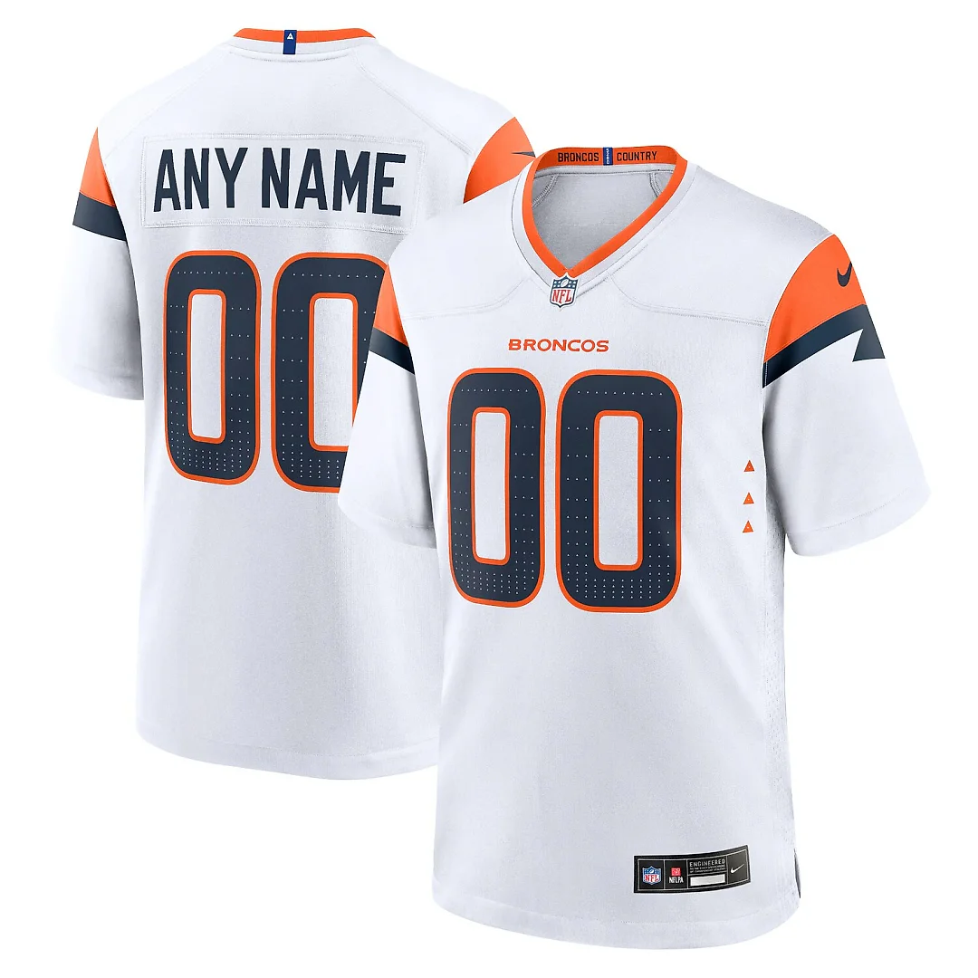 Zennovawear Denver Broncos Custom Game Jersey - White