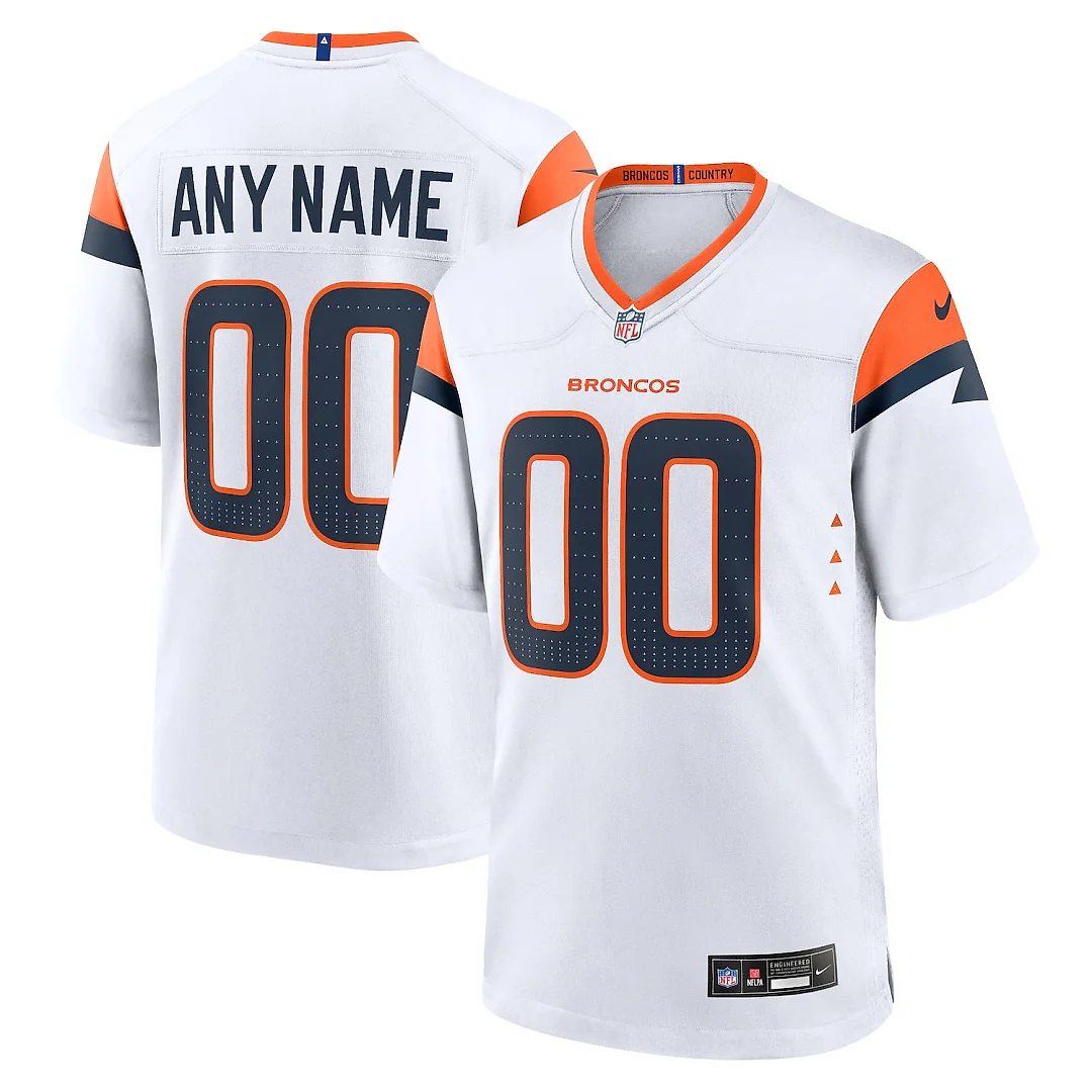 Zennovawear Denver Broncos Custom Game Jersey - White