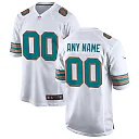 Zennovawear Miami Dolphins Alternate Custom Game Jersey - White