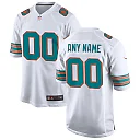 Zennovawear Miami Dolphins Alternate Custom Game Jersey - White