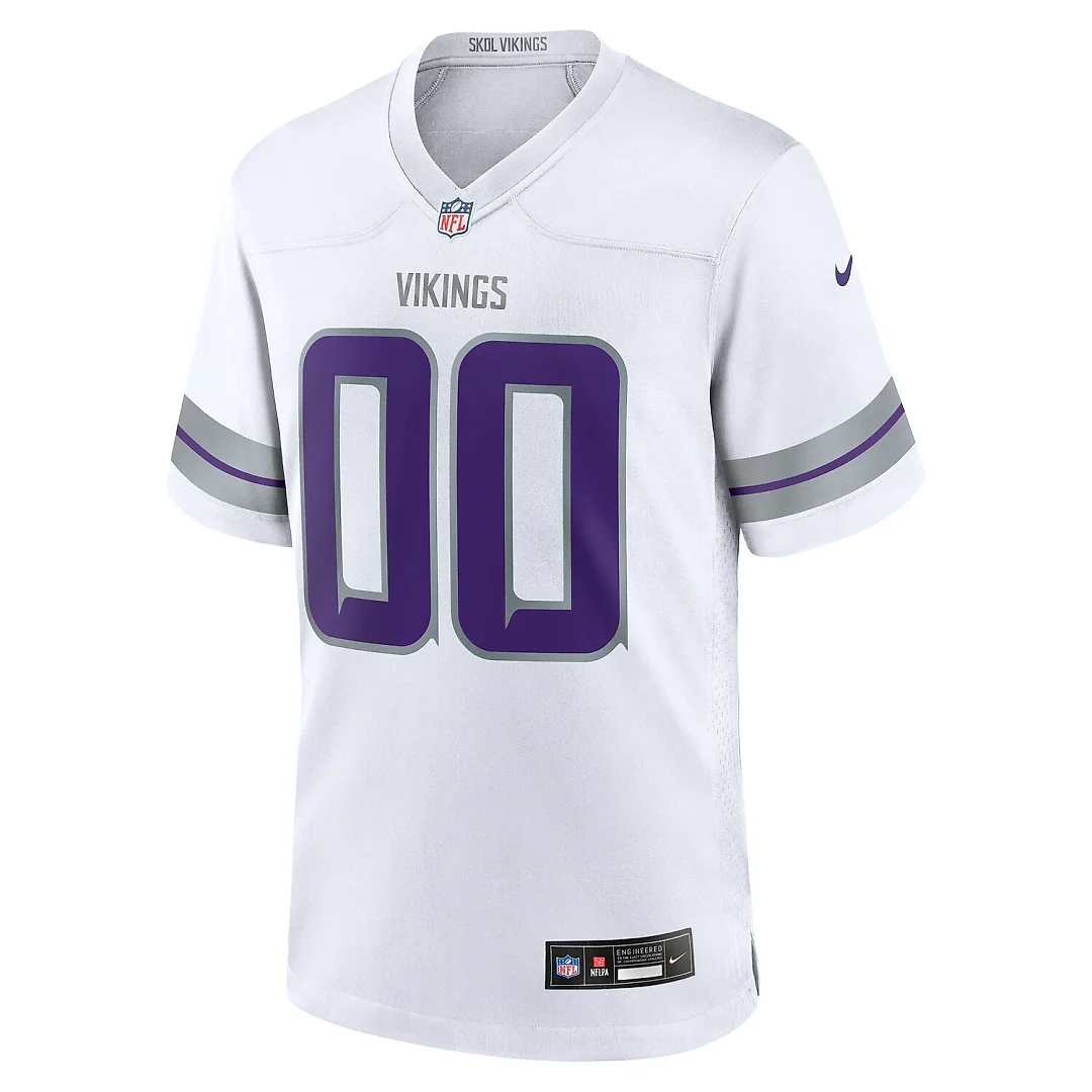 Zennovawear Minnesota Vikings Alternate Custom Game Jersey - White