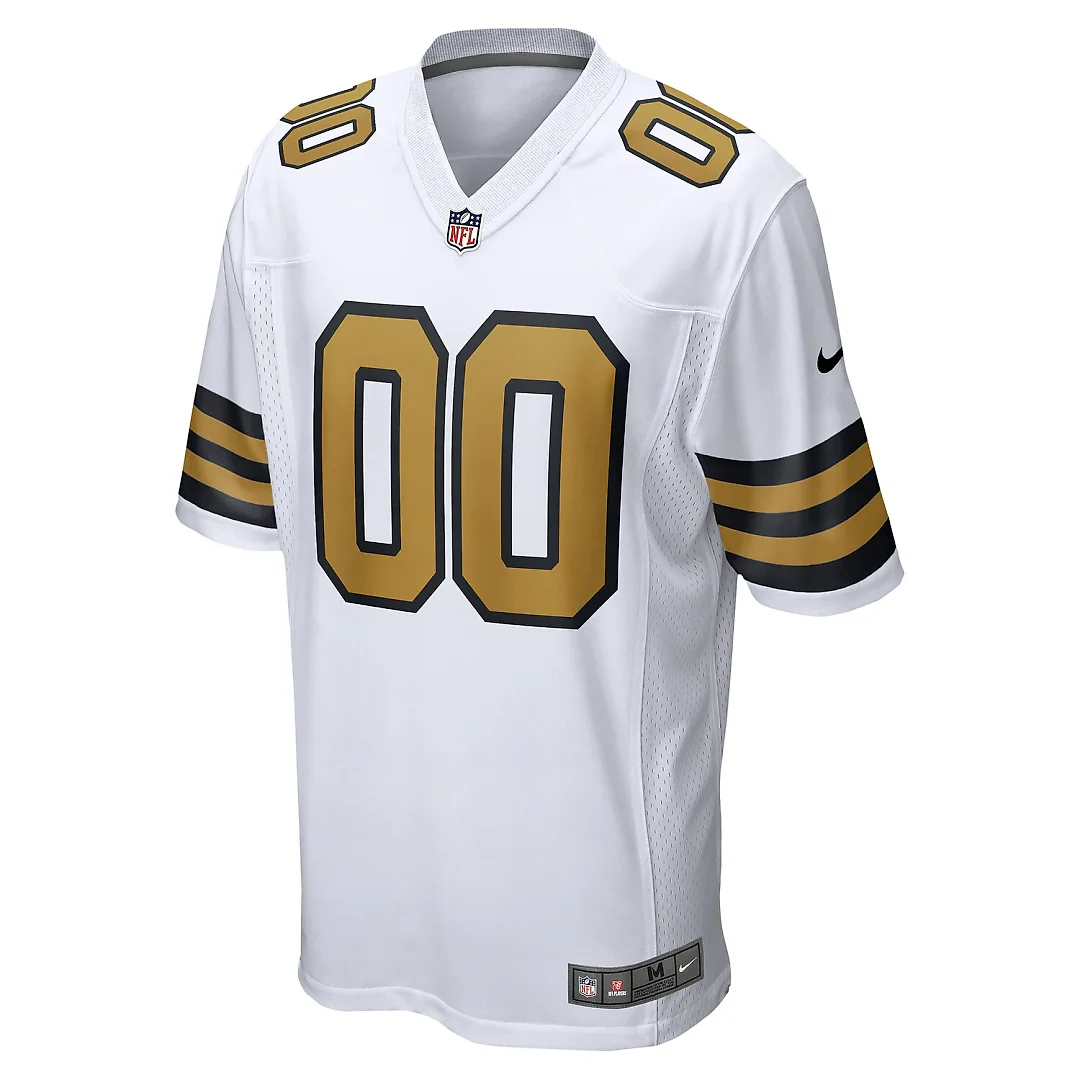 Zennovawear New Orleans Saints Alternate Custom Game Jersey - White