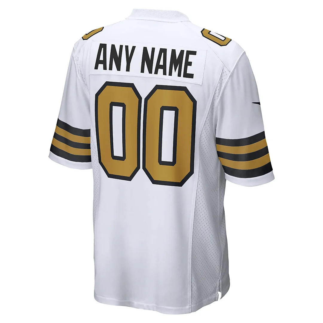 Zennovawear New Orleans Saints Alternate Custom Game Jersey - White