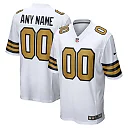 Zennovawear New Orleans Saints Alternate Custom Game Jersey - White