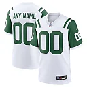 Zennovawear New York Jets Classic Alternate Custom Replica Jersey - White