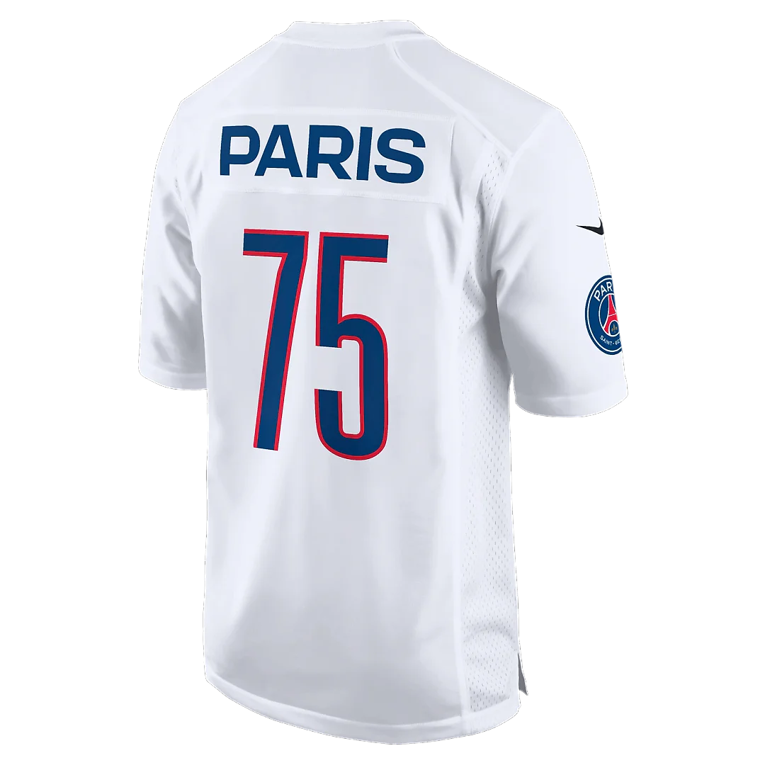 Zennovawear Paris Saint-Germain 2025 Soccer x NFL Game Jersey - White