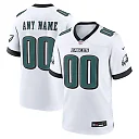 Zennovawear Philadelphia Eagles White Custom Game Jersey - White