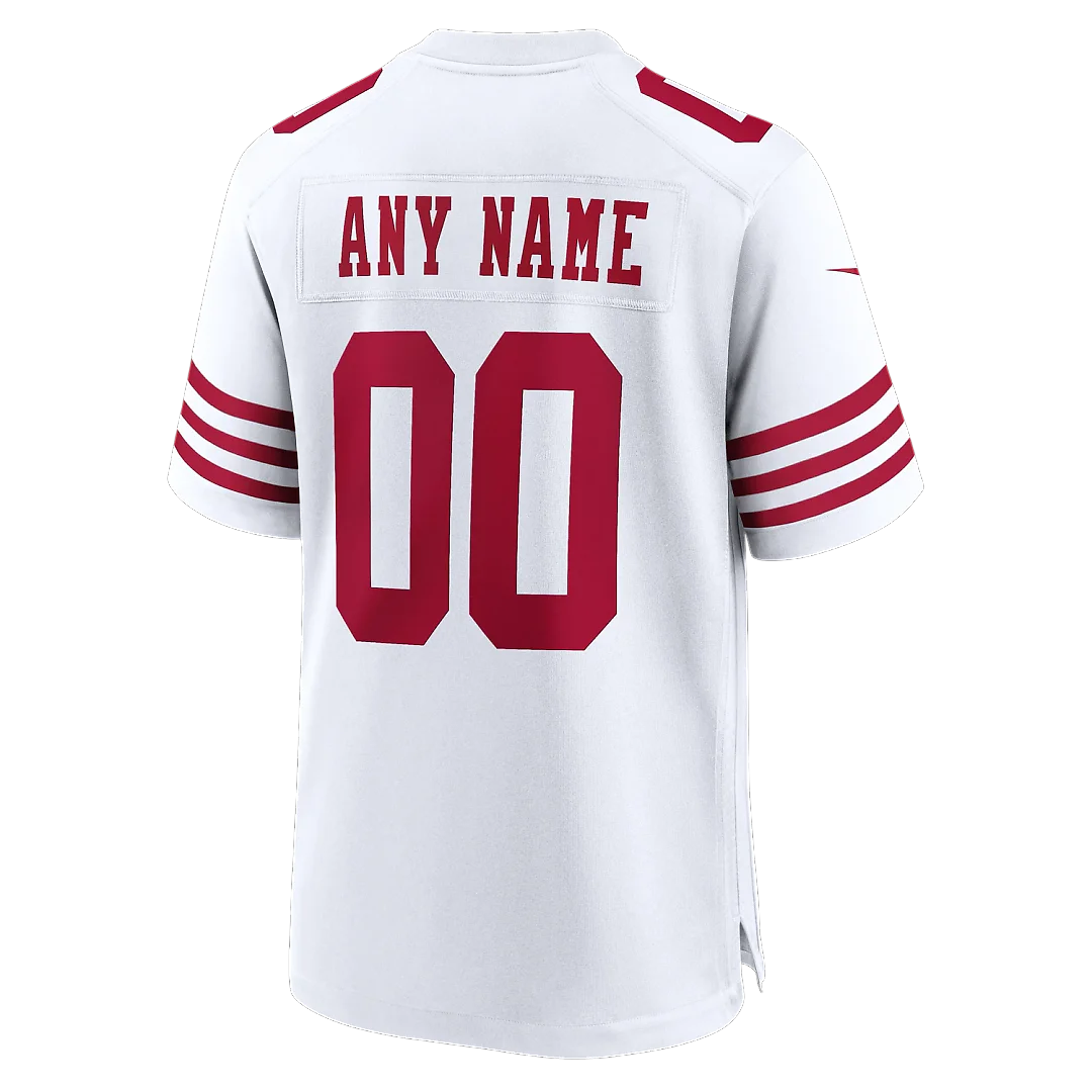 Zennovawear San Francisco 49ers 80th Anniversary Custom Game Jersey - White