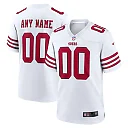Zennovawear San Francisco 49ers Game Custom Player Jersey - White