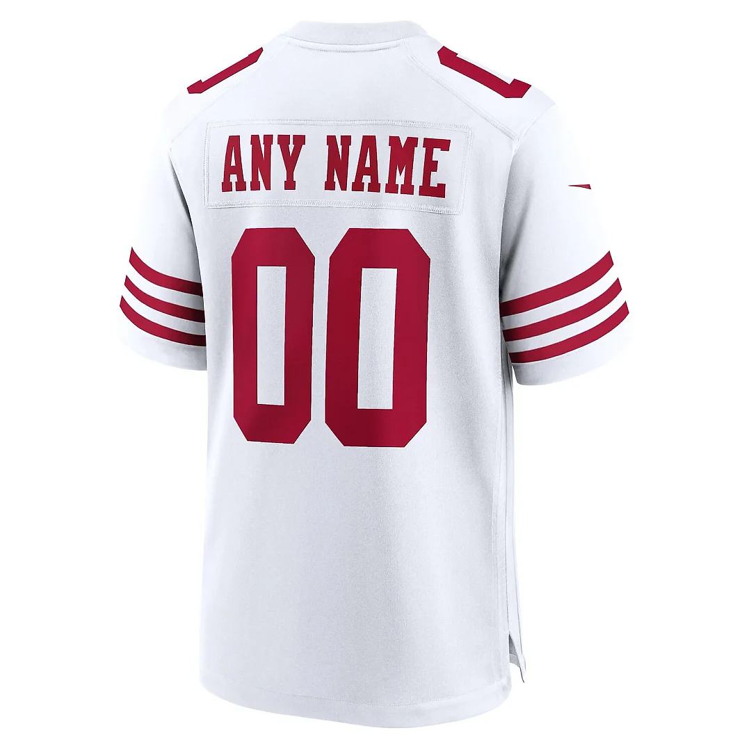 Zennovawear San Francisco 49ers Game Custom Player Jersey - White