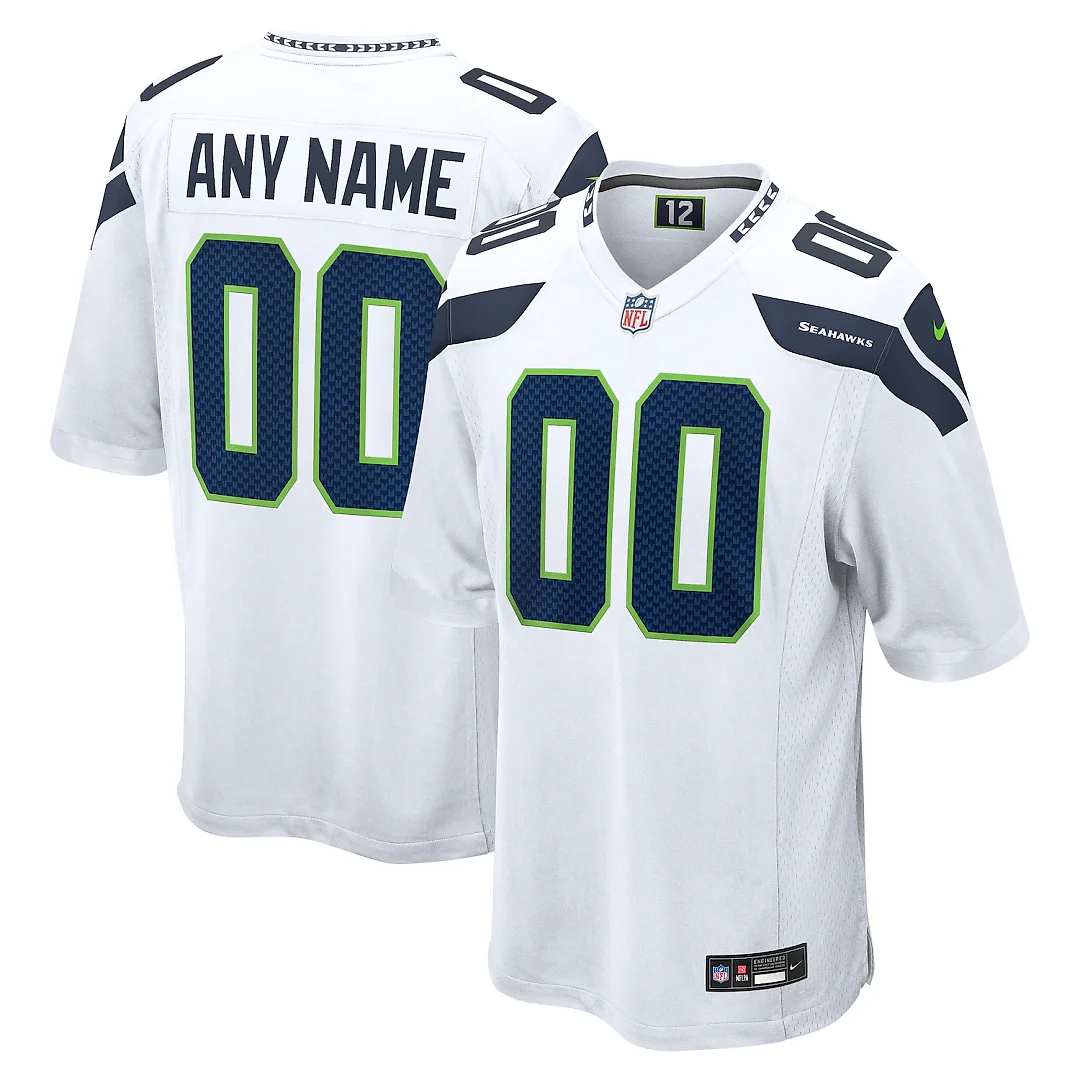 Zennovawear Seattle Seahawks Custom Game Jersey - White