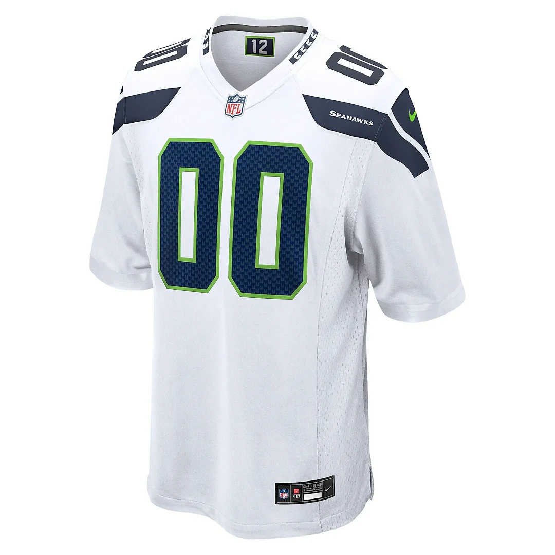 Zennovawear Seattle Seahawks Custom Game Jersey - White
