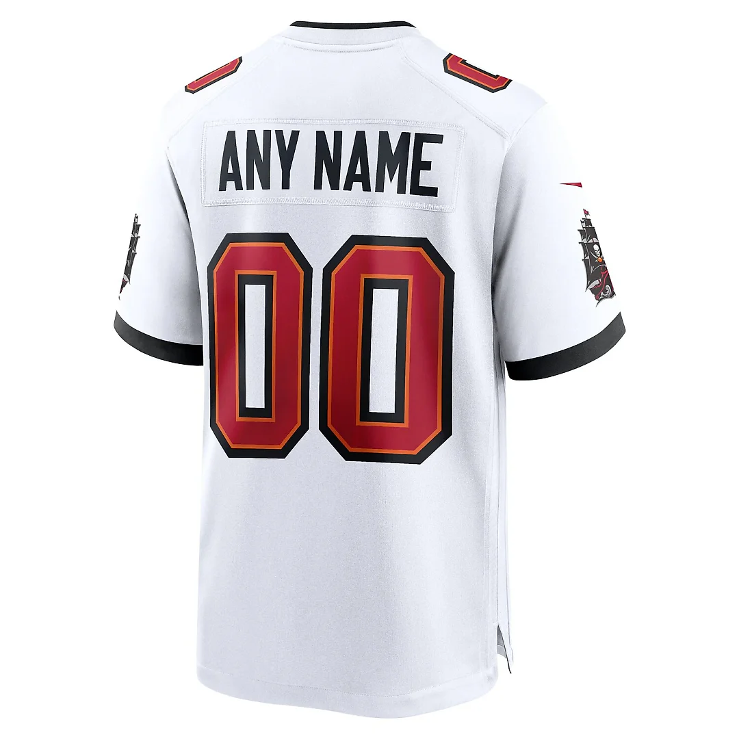 Zennovawear Men's White Tampa Bay Buccaneers White Custom Game Jersey