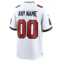 Zennovawear Men's White Tampa Bay Buccaneers White Custom Game Jersey