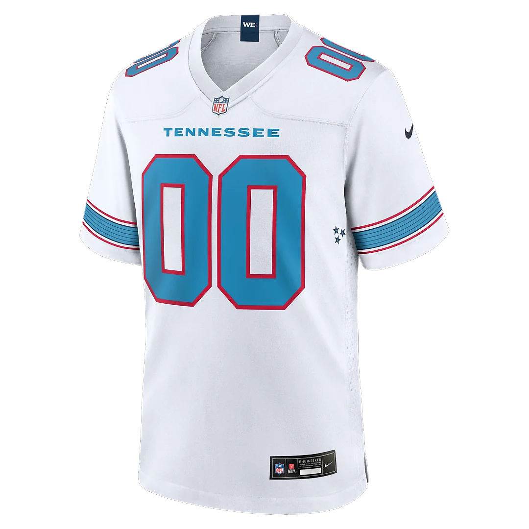 Zennovawear Tennessee Titans Game Custom Jersey - White