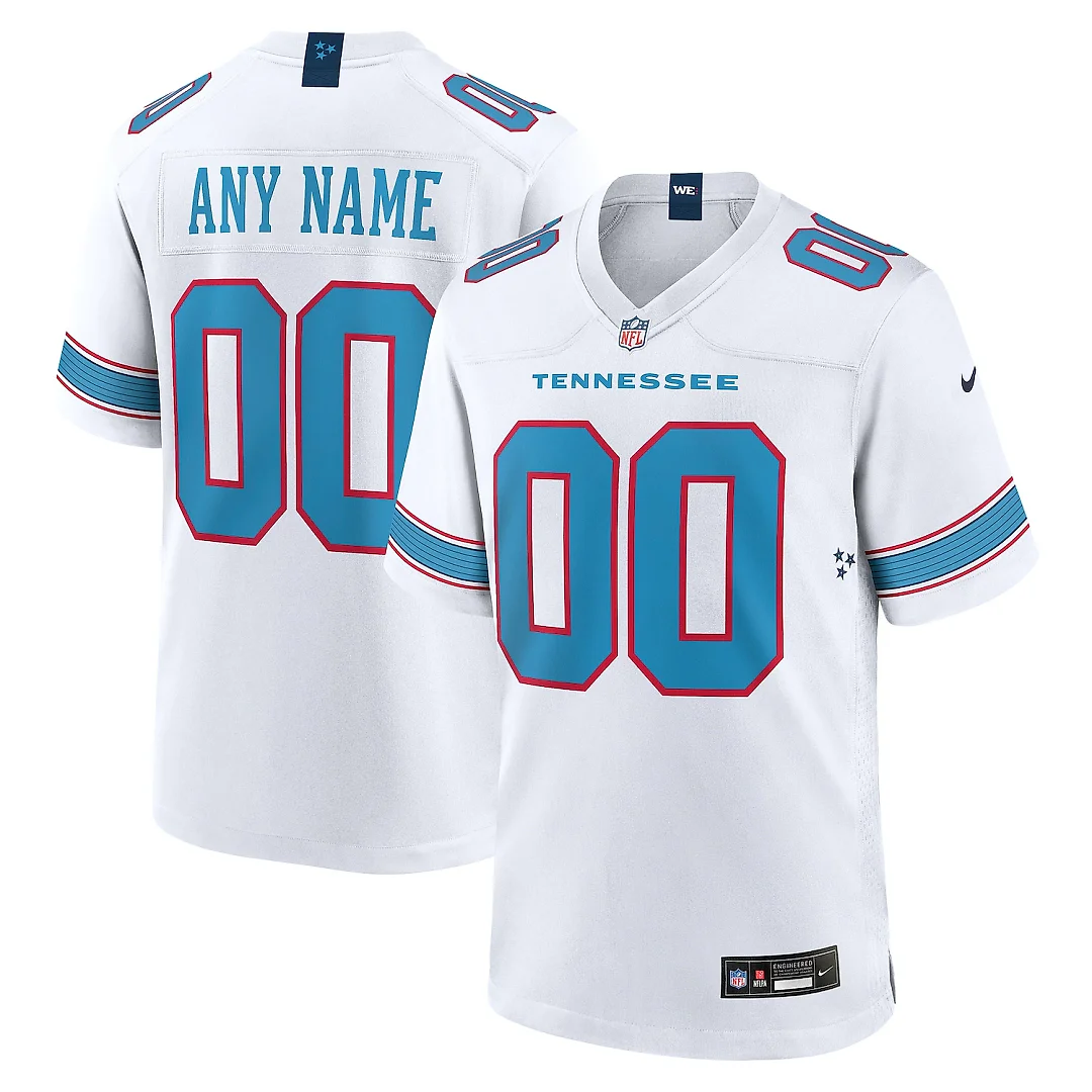 Zennovawear Tennessee Titans Game Custom Jersey - White