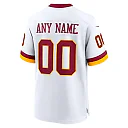 Zennovawear Washington Commanders Game Super Bowl Era Custom Jersey - White