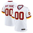 Zennovawear Washington Commanders Game Super Bowl Era Custom Jersey - White