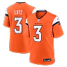 Zennovawear Wil Lutz Denver Broncos Team Game Jersey - Orange