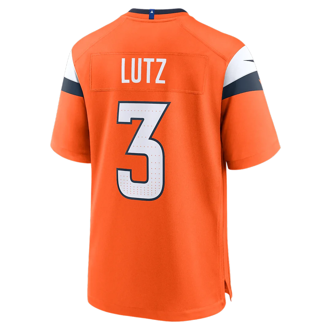 Zennovawear Wil Lutz Denver Broncos Team Game Jersey - Orange