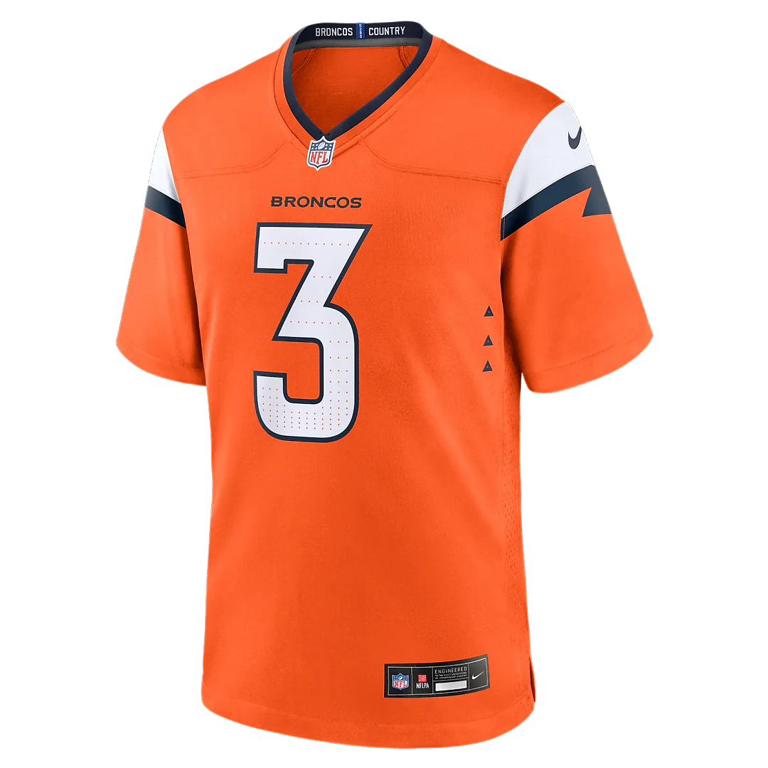 Zennovawear Wil Lutz Denver Broncos Team Game Jersey - Orange