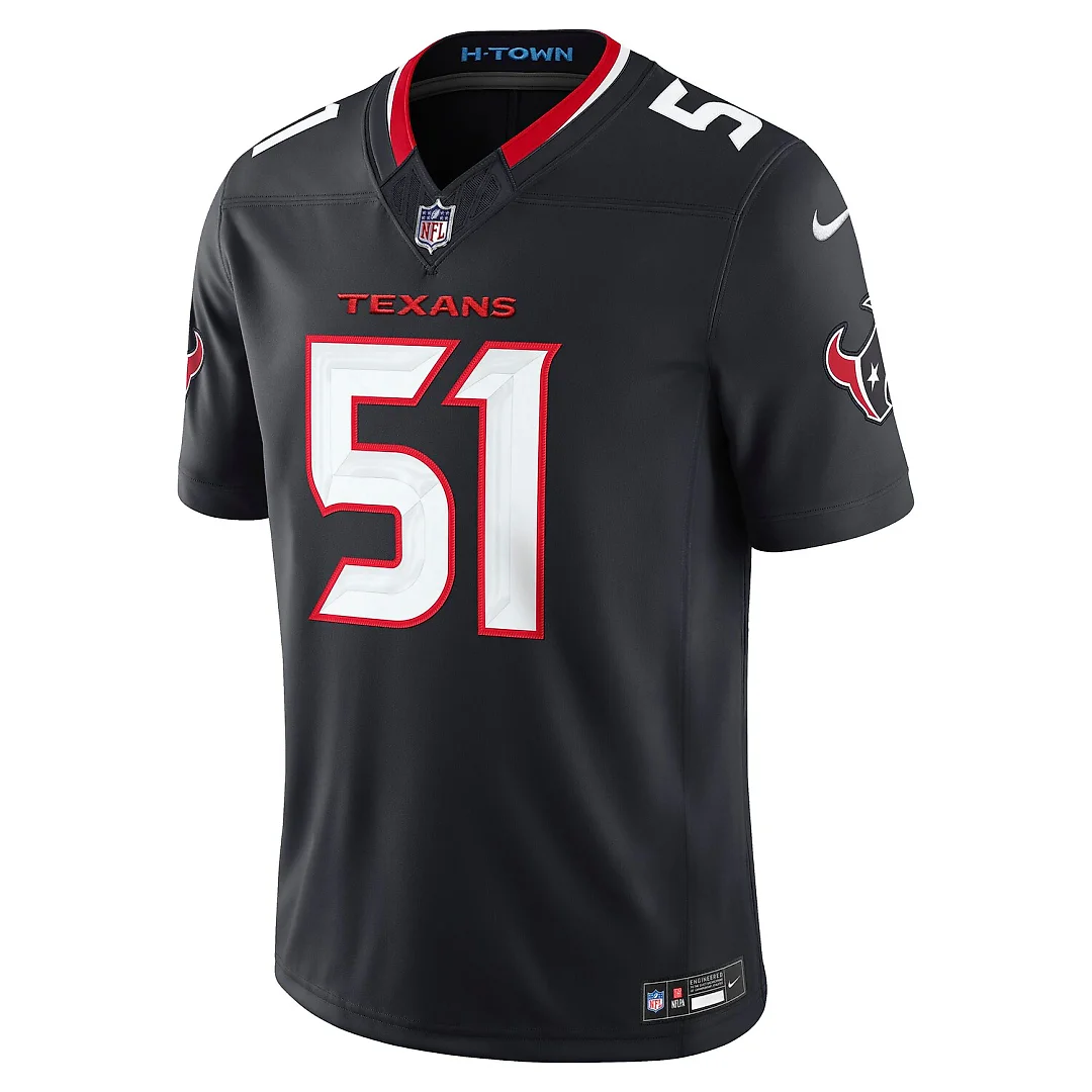 Zennovawear Will Anderson Jr. Houston Texans Team Vapor FUSE. Stitched Limited Jersey - Navy