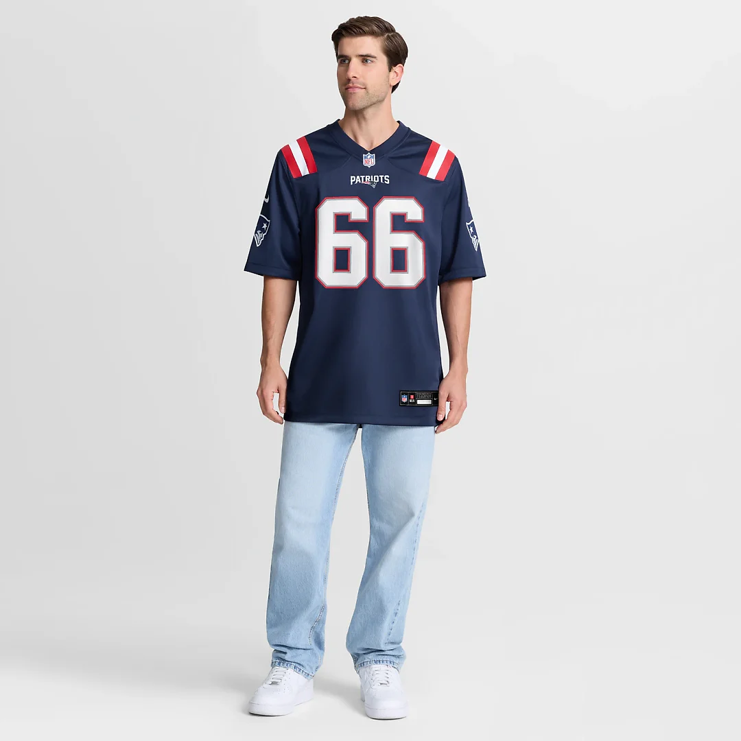 Zennovawear Will Campbell New England Patriots Team Game Jersey - Navy