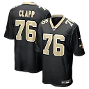 Zennovawear Will Clapp New Orleans Saints Team Game Jersey - Black