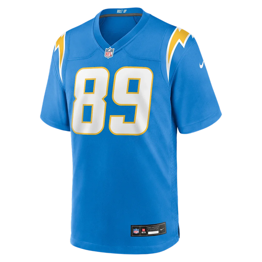 Zennovawear Will Dissly Los Angeles Chargers Team Game Jersey - Powder Blue