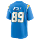 Zennovawear Will Dissly Los Angeles Chargers Team Game Jersey - Powder Blue