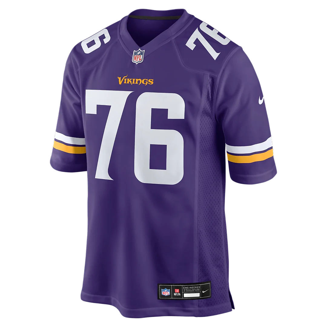 Zennovawear Will Fries Minnesota Vikings Team Game Jersey - Purple