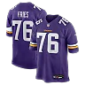 Zennovawear Will Fries Minnesota Vikings Team Game Jersey - Purple