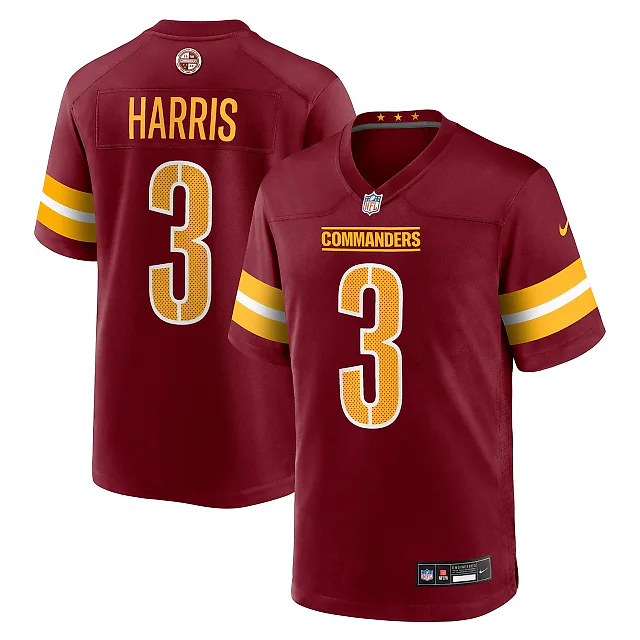 Zennovawear Will Harris Washington Commanders Team Game Jersey - Burgundy