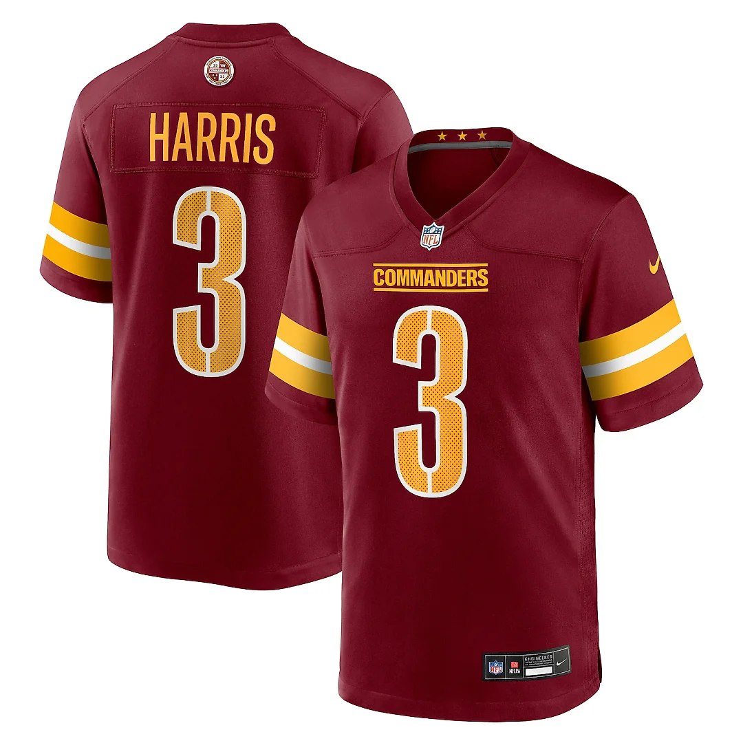 Zennovawear Will Harris Washington Commanders Team Game Jersey - Burgundy