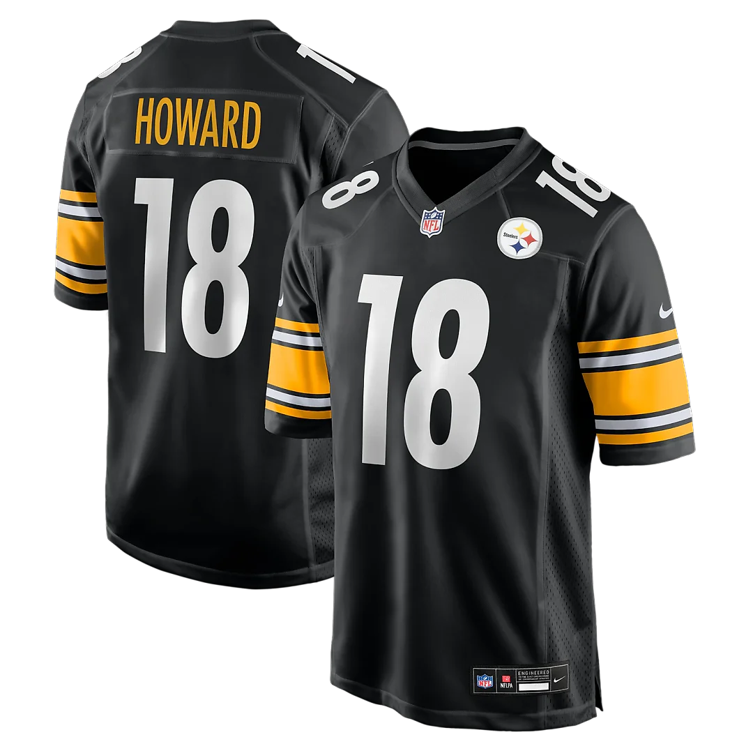 Zennovawear Will Howard Pittsburgh Steelers Team Game Jersey - Black