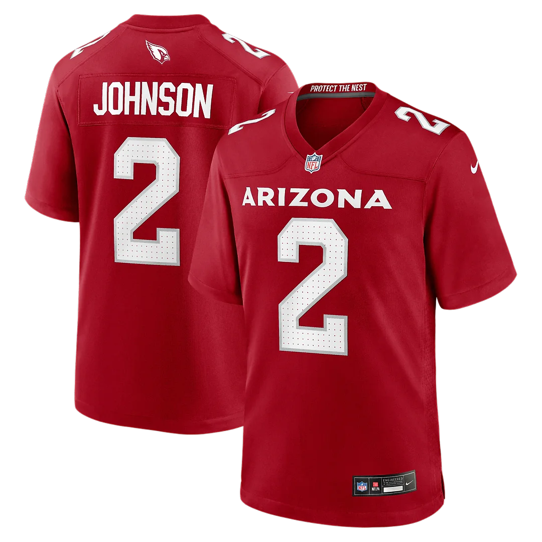 Zennovawear Will Johnson Arizona Cardinals Team Game Jersey - Cardinal