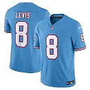 Zennovawear Will Levis Tennessee Titans Alternate Oilers Throwback Vapor FUSE. Limited Jersey - Light Blue