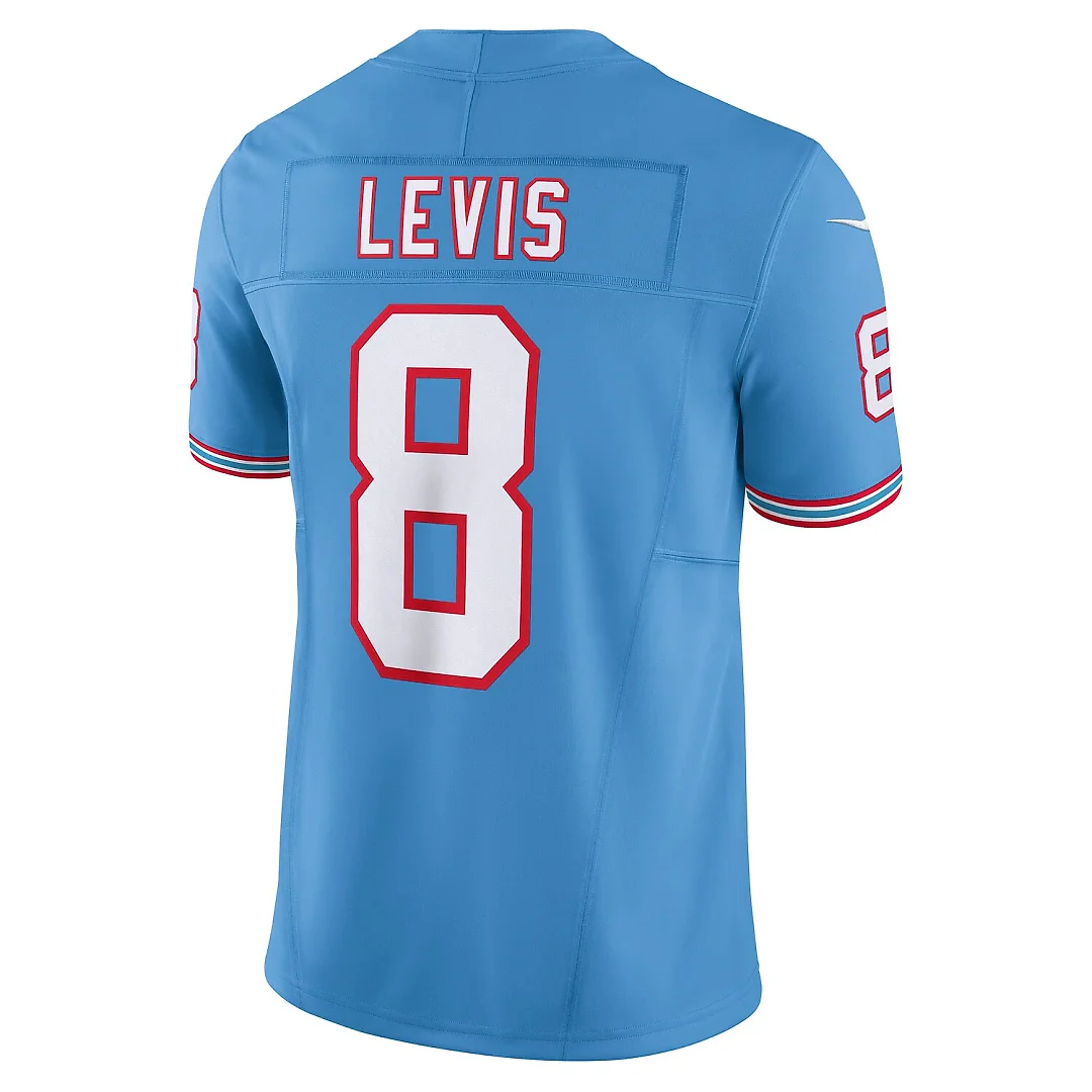 Zennovawear Will Levis Tennessee Titans Alternate Oilers Throwback Vapor FUSE. Limited Jersey - Light Blue