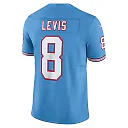 Zennovawear Will Levis Tennessee Titans Alternate Oilers Throwback Vapor FUSE. Limited Jersey - Light Blue