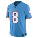 Zennovawear Will Levis Tennessee Titans Alternate Oilers Throwback Vapor FUSE. Limited Jersey - Light Blue