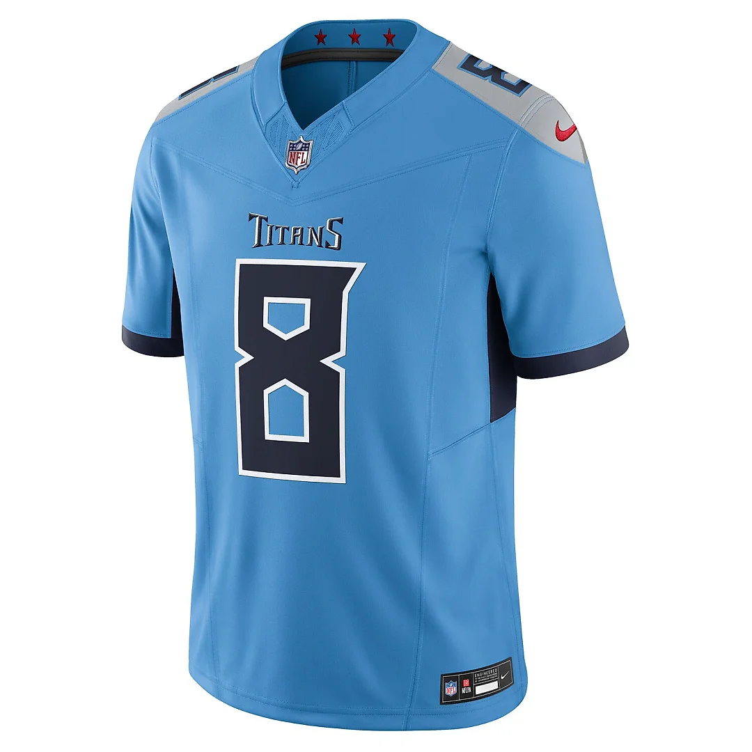 Zennovawear Will Levis Tennessee Titans Alternate Vapor FUSE. Limited Jersey - Light Blue