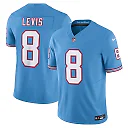 Zennovawear Will Levis Tennessee Titans Alternate Oilers Throwback Vapor FUSE. Limited Jersey - Light Blue